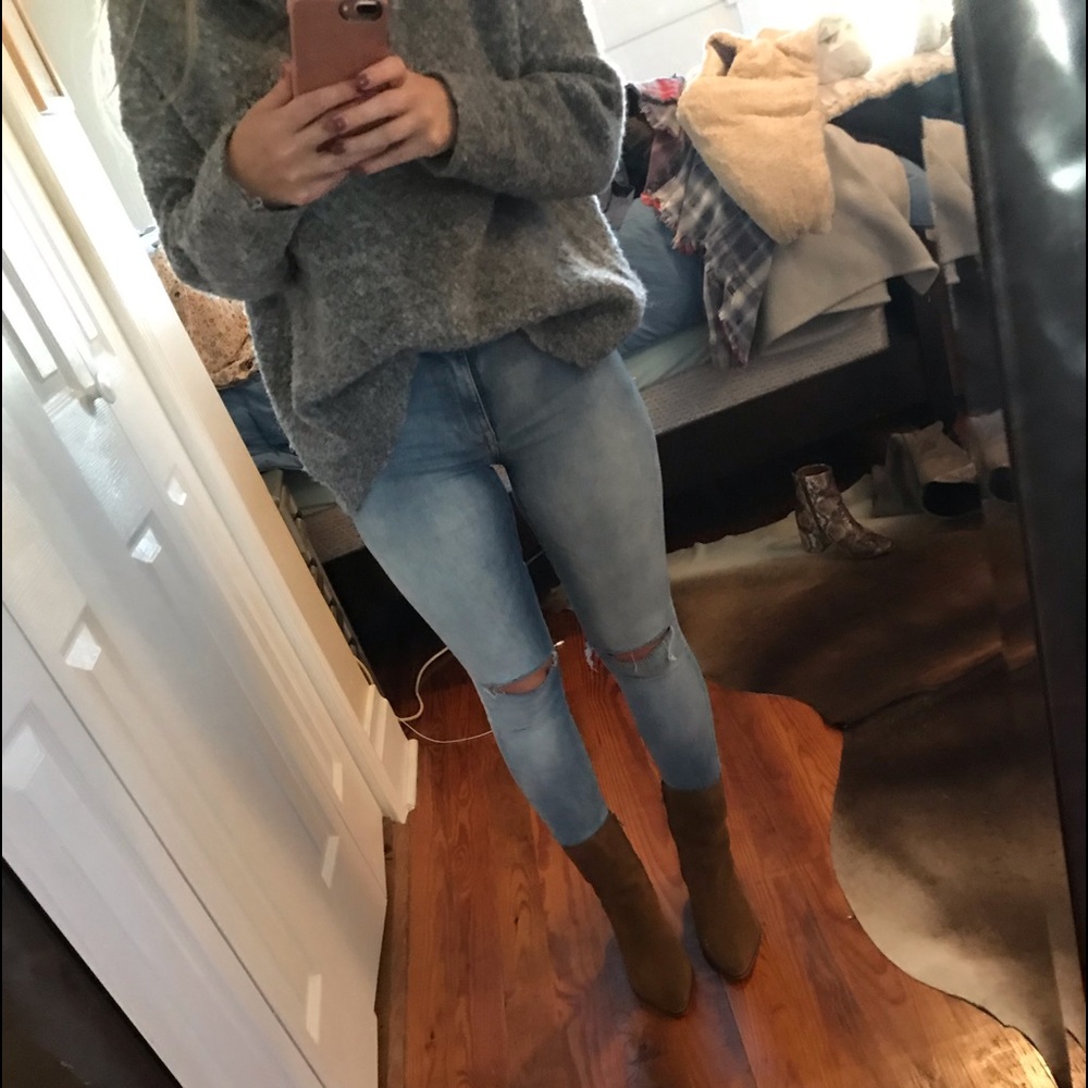 H&M skinny regular waist ankle jeans